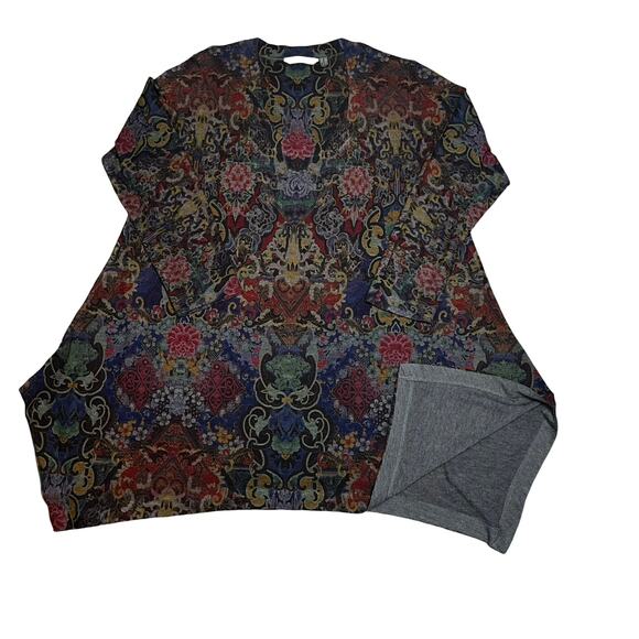 SOFT SURROUNDINGS Women's Petite Large PL Paisley Floral Scoop‎ Neck Long Sleeve - Picture 8 of 10